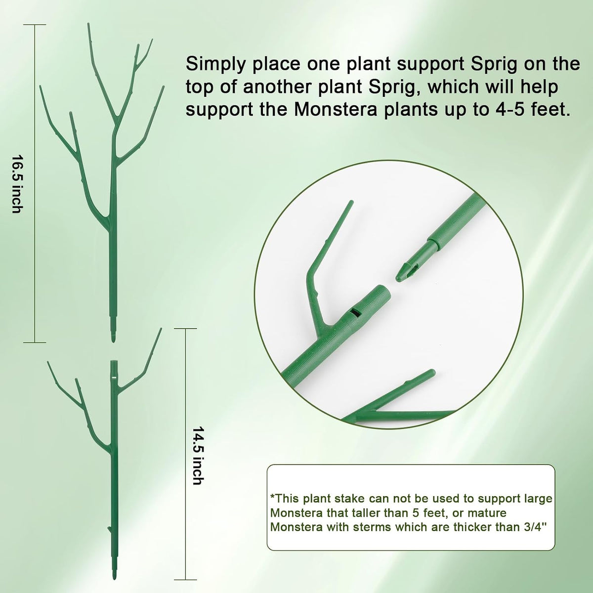 Stackable Plant Support Stakes | Guide Climbing Plants with Ease
