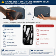 Compact Tech Organizer Pouch | Keep Cords and Chargers Easy to Find