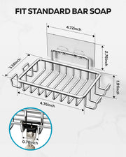 Adhesive Shower Soap Holder | Keep Your Bar Soap Within Reach