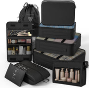 8 Set Packing Cubes for Travel, Suitcase Organizer Bags for Luggage (Cream)