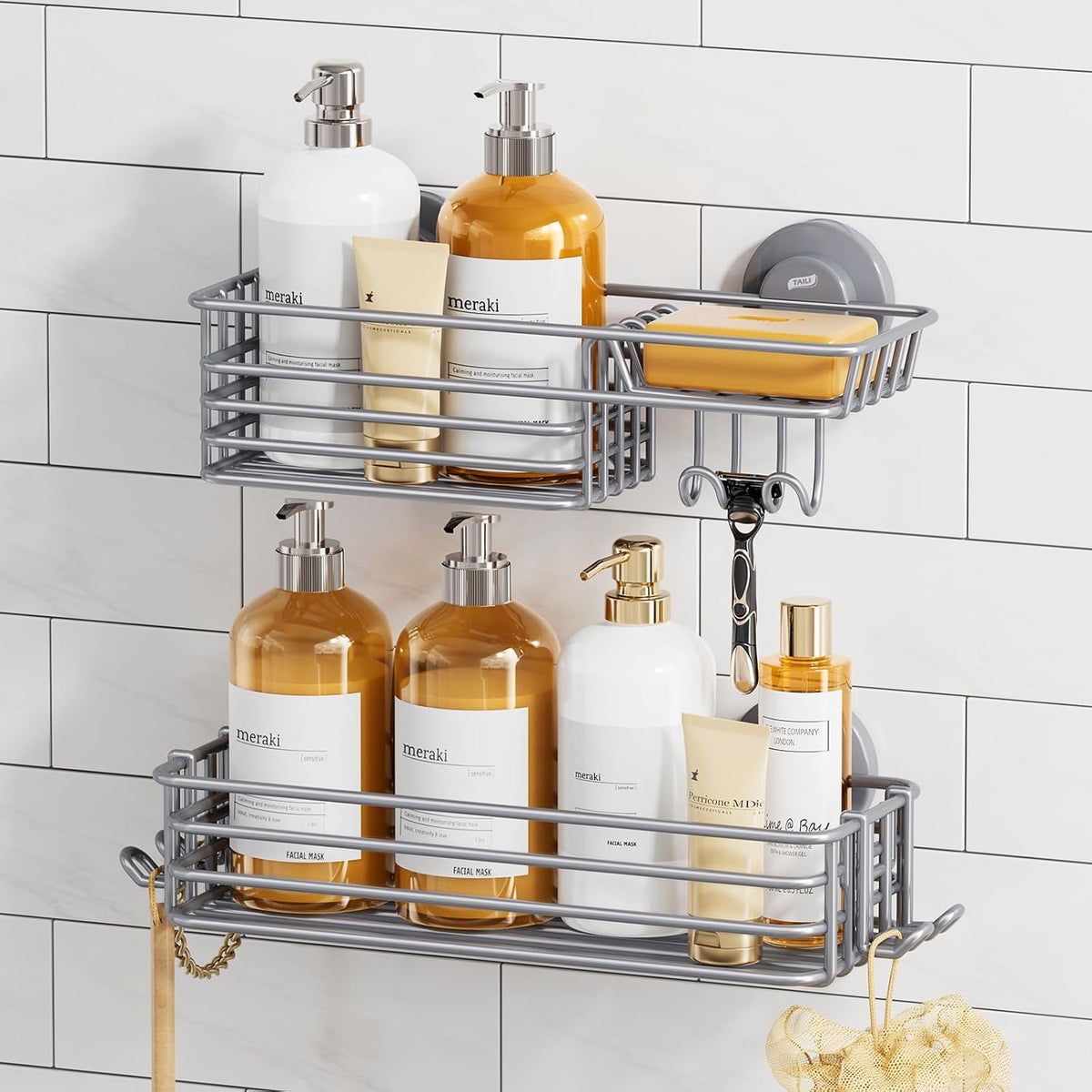 Suction Cup Shower Caddy | Keep Daily Essentials in One Place