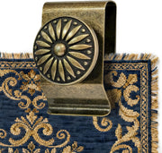 Tapestry Wall Hanging Clamps 4PCS 1.2X2.0 Textile Art Decoration Hangers Metal Clips for Hanging Rugs Carpet Display (Copper)