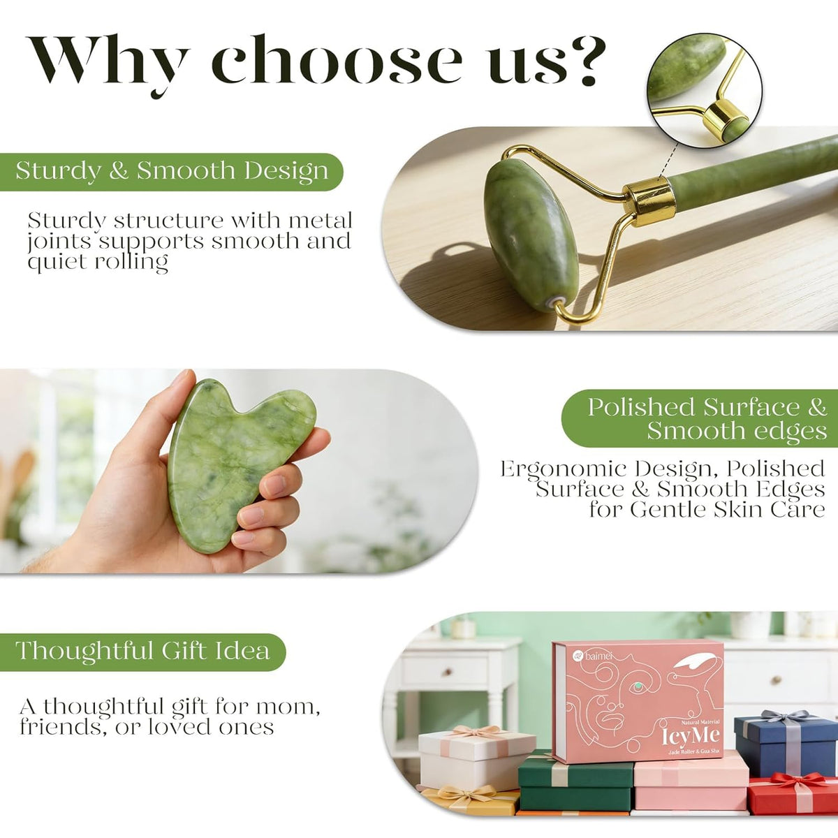 Magic Massage tools and Jade Roller Set | An Easy Addition to Your Skin Routine