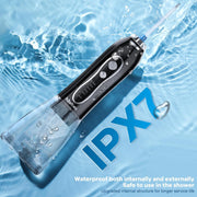 Water Dental Flosser Teeth Pick -Portable Oral Irrigator with 5 Modes, Rechargeable IPX7 Waterproof Orthodontic Teeth Cleaner Pick Cordless for Home Travel-300Ml Water Tank