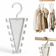 V-Shape 12-Hook Rotating Hanger, 360° Space Saving Closet Organizer