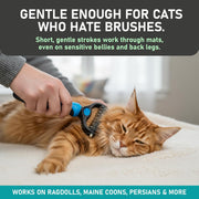Undercoat Grooming Rake for Dogs & Cats | Helps Lift Loose Fur