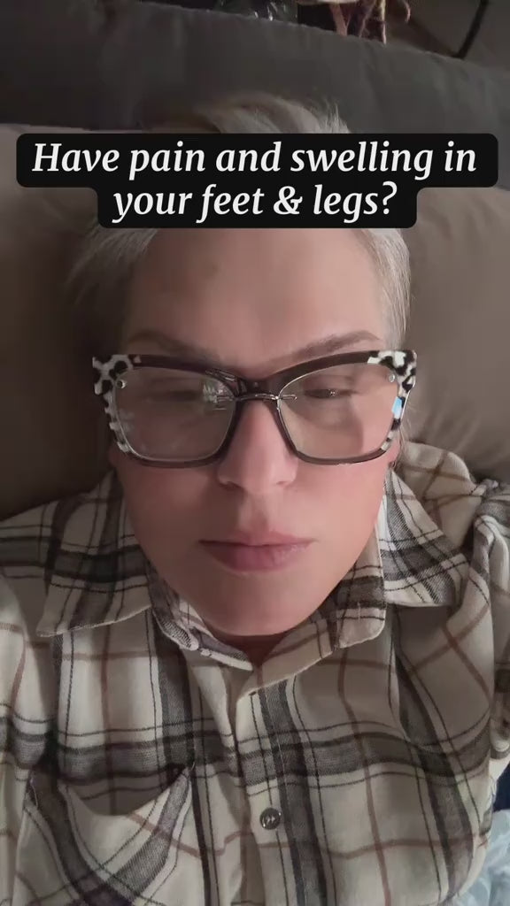 Air compression leg massager demonstration 1