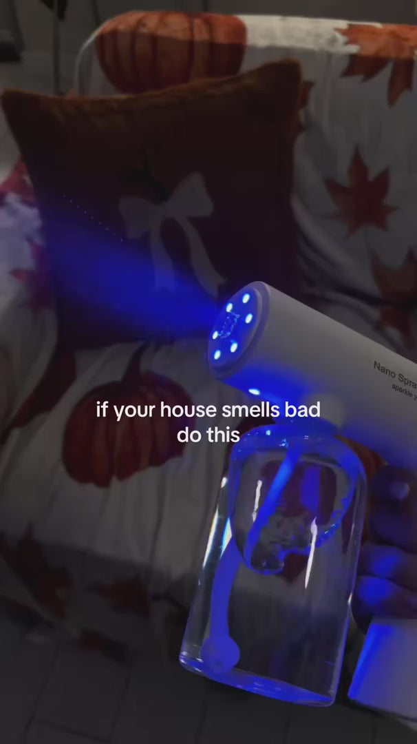 Blue light deodorizer demonstration 3